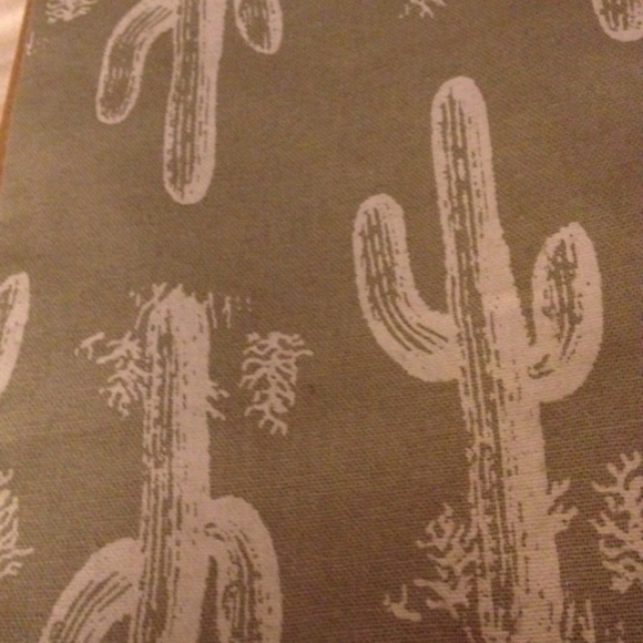 Embroidered on print -Cactus and bird tea towel - Picture 3 of 6